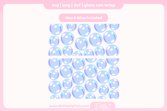 Bubbles 16oz & 20oz Libbey Glass Can Bundle SVG PNG