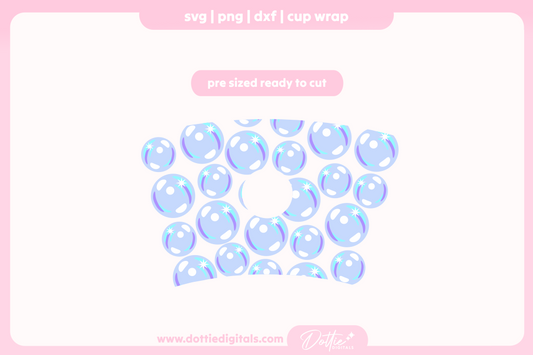 Bubbles 24oz Starbucks Cold Cup SVG PNG