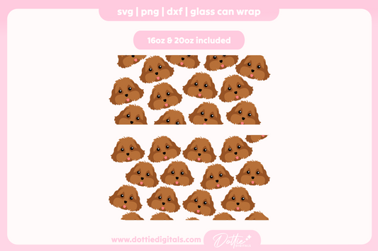 Cavapoo 16oz & 20oz Libbey Glass Can Bundle SVG PNG