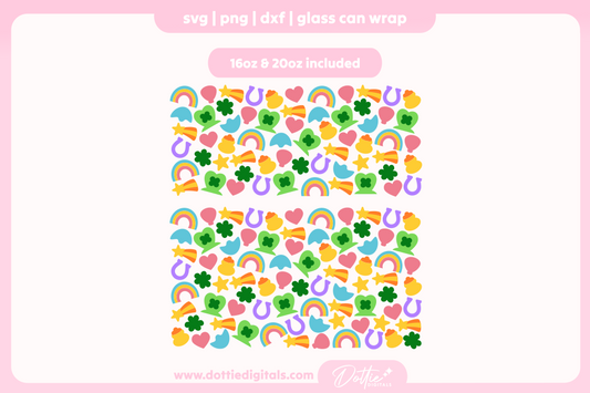 Marshmallow Charms 16oz & 20oz Libbey Glass Can Bundle SVG PNG