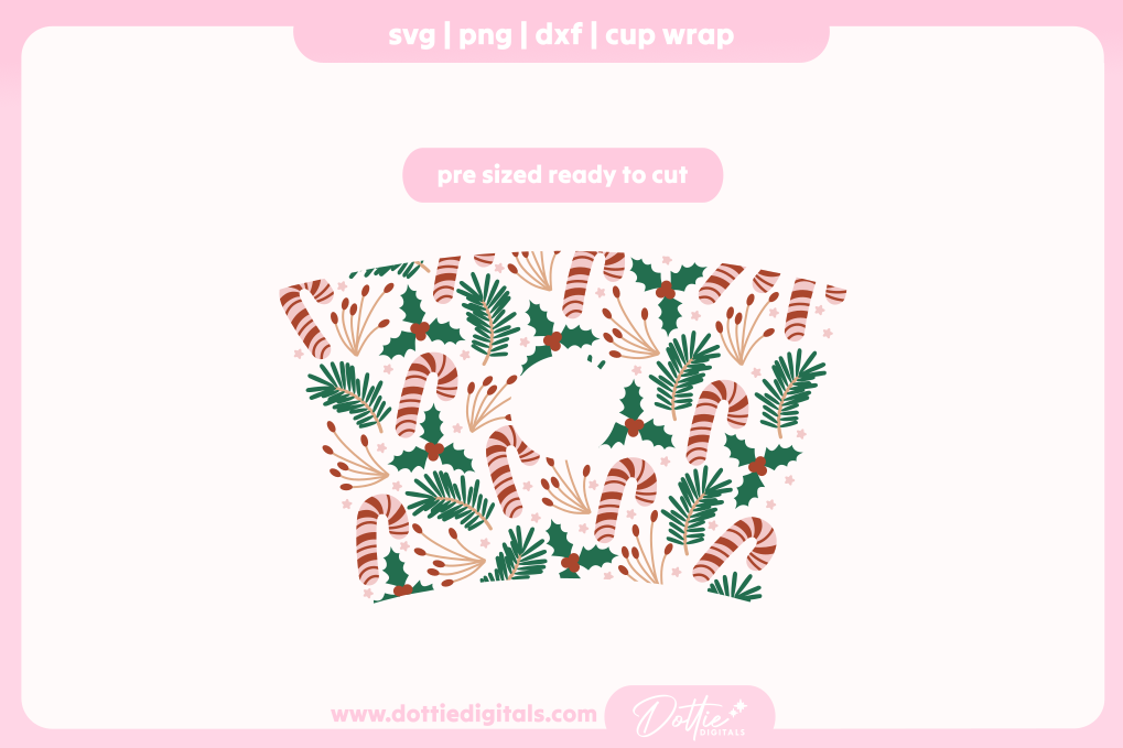 Cute Festive Vibes 24oz Starbucks Cold Cup SVG PNG