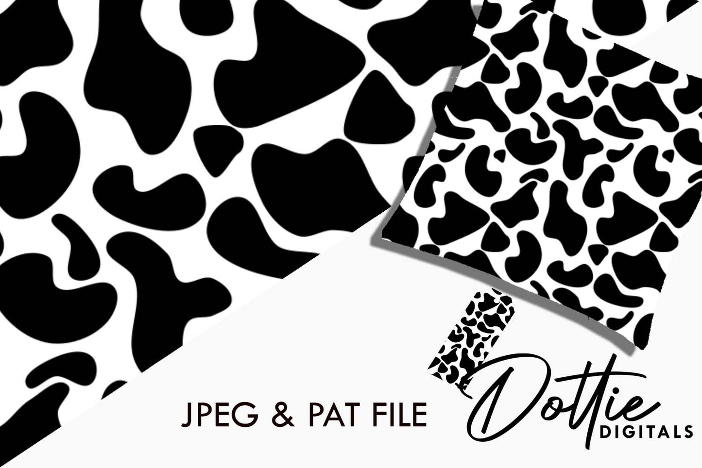 Cow Print Repeat Seamless Pattern