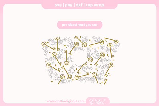 Keys With Wings 24oz Starbucks Cold Cup SVG PNG