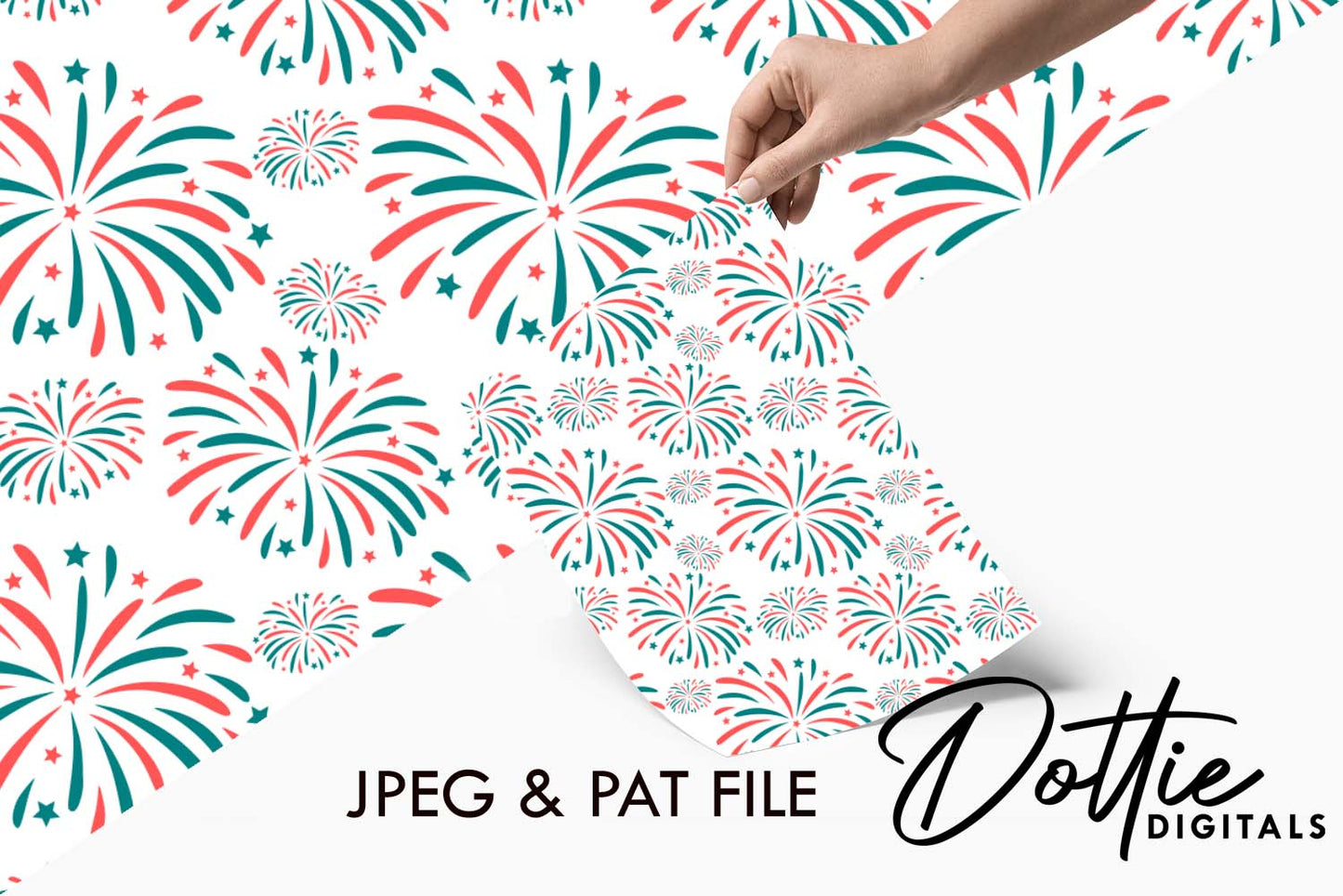 Fireworks Repeat Seamless Pattern