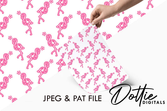 Flamingo Repeat Seamless Pattern