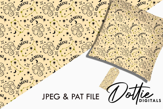 Gemini Repeat Seamless Pattern