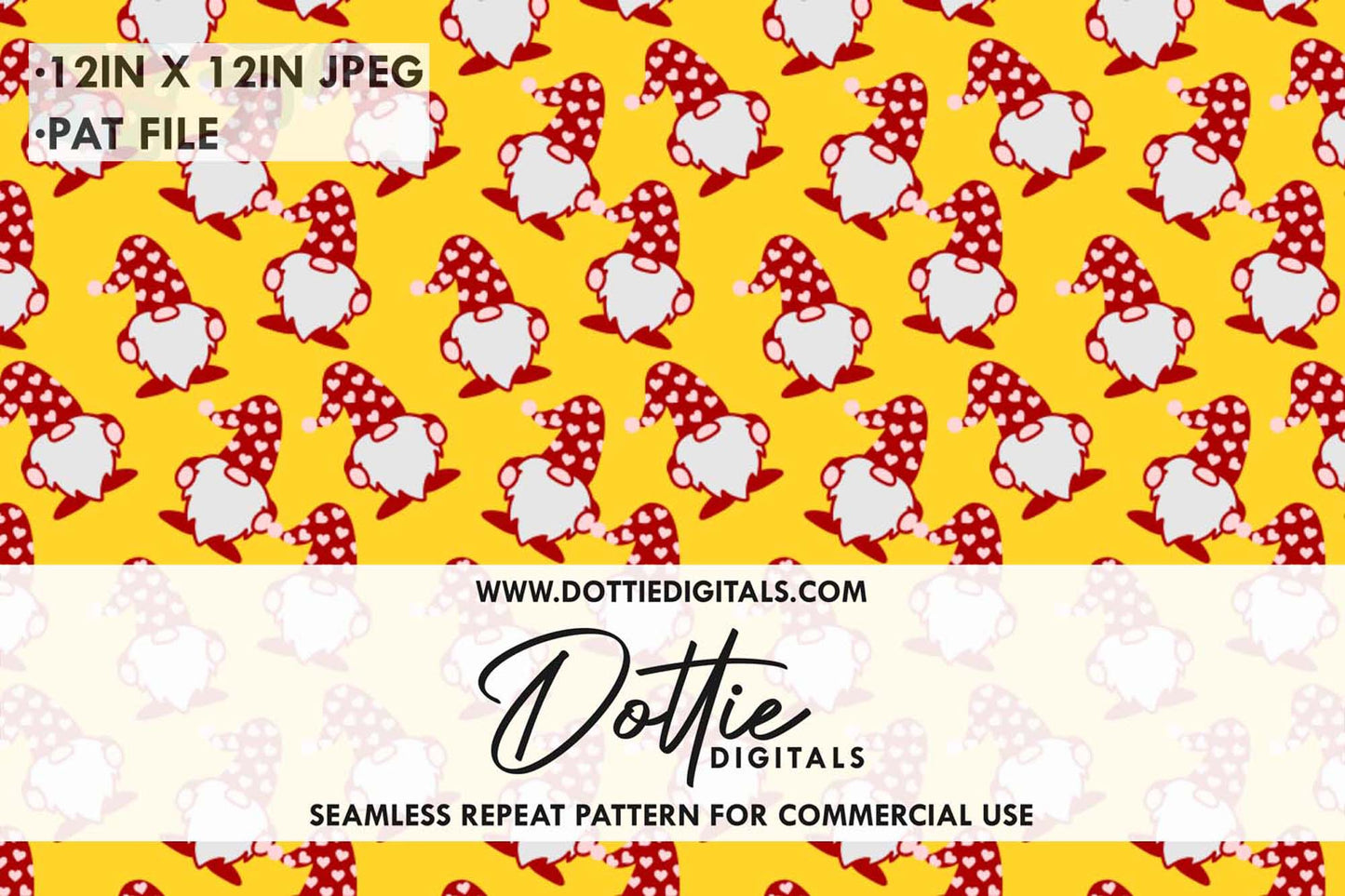 Love Gonks Repeat Seamless Pattern