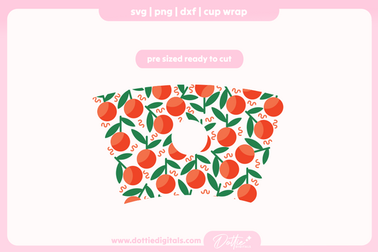 Oranges 24oz Starbucks Cold Cup SVG PNG