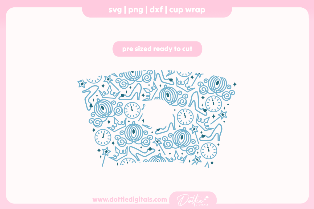 Fairytale Princess 24oz Starbucks Cold Cup SVG PNG