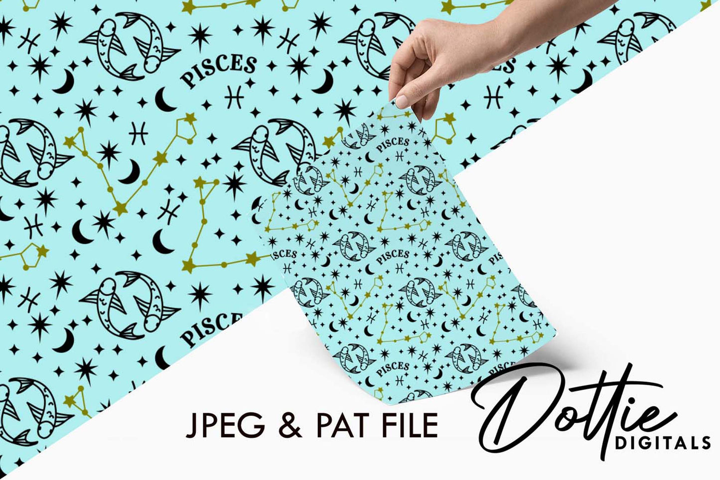 Pisces Repeat Seamless Pattern