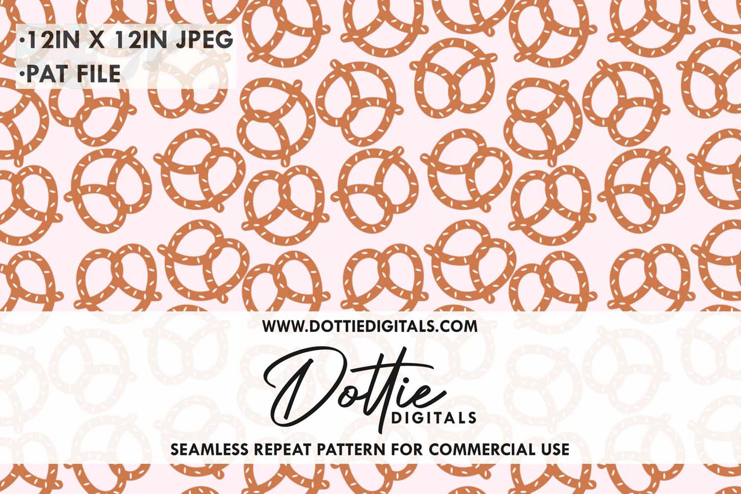 Pretzels Repeat Seamless Pattern