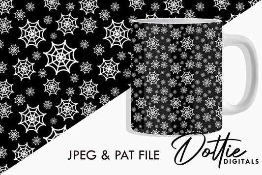 Spider Webs Repeat Seamless Pattern