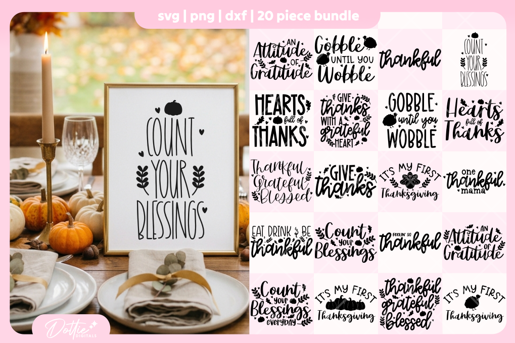 Black Quotes Bundle 20 SVGs PNGs