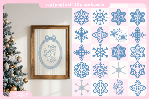 Snowflake FREE SVG PNG Craft File