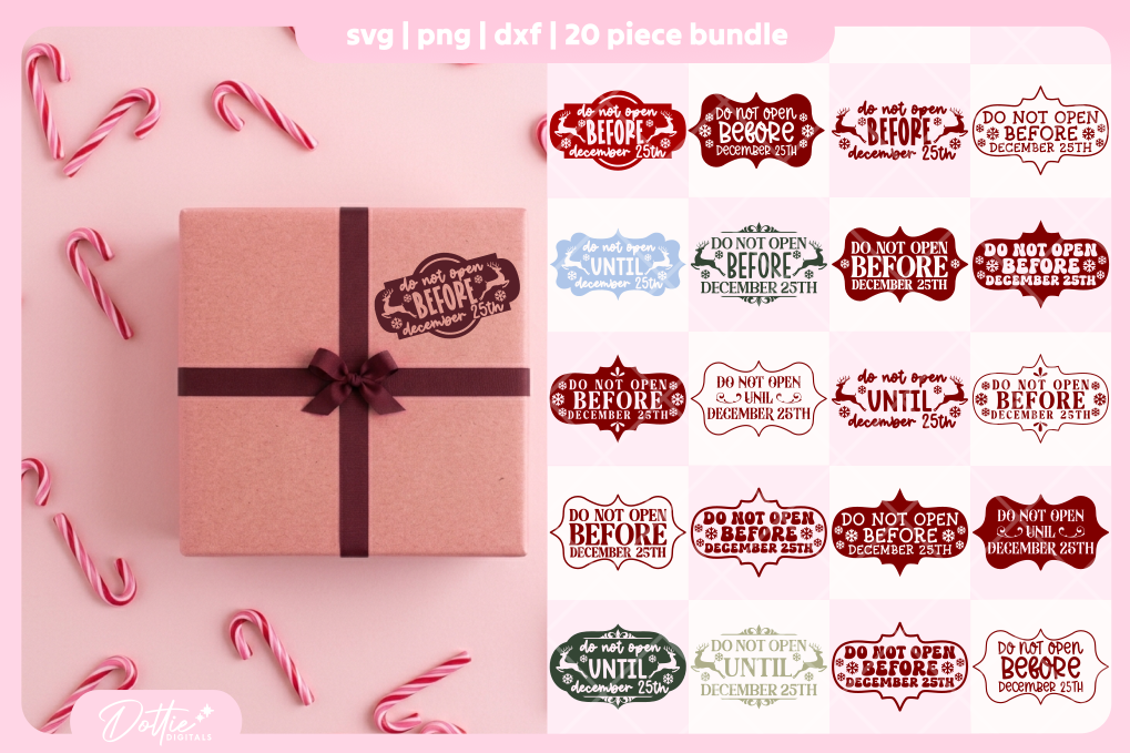 Do Not Open Bundle 20 SVGs PNGs