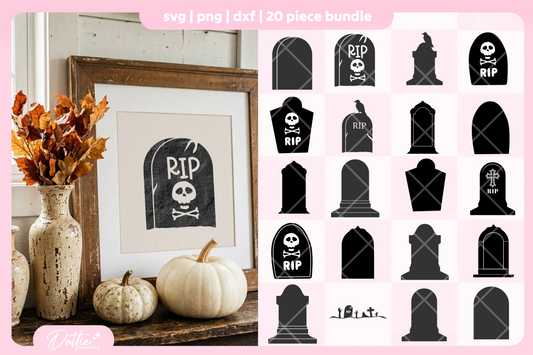 Grave Stone FREE SVG PNG Craft File