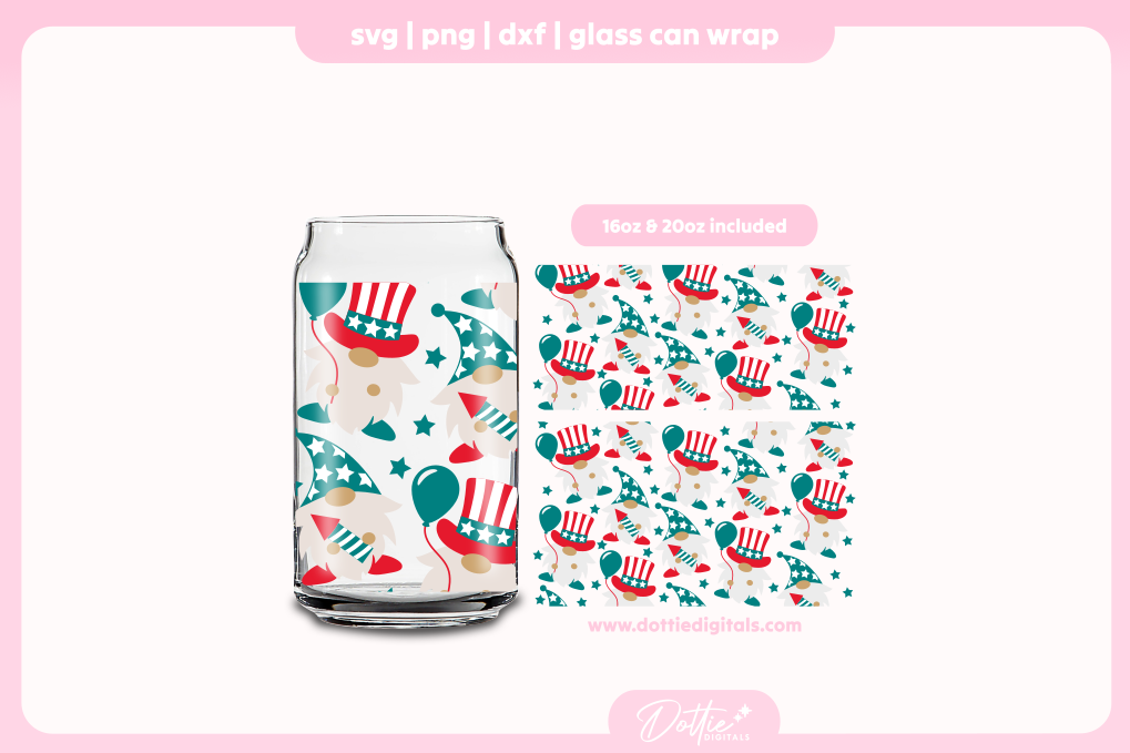 American Gonks 16oz & 20oz Libbey Glass Can Bundle SVG PNG