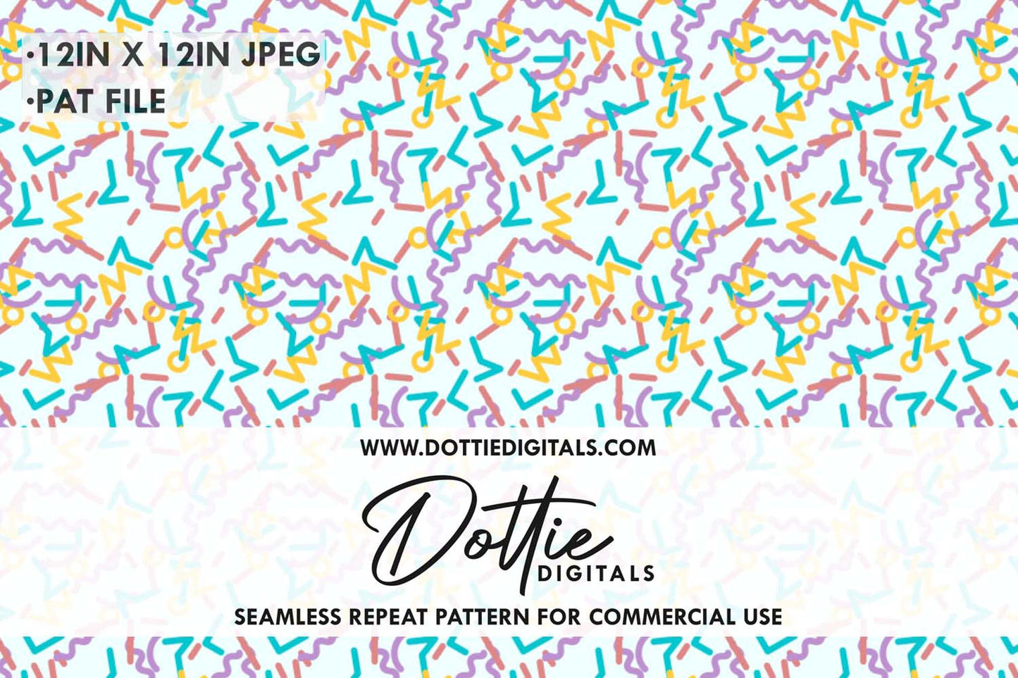 Abstract Shapes Repeat Seamless Pattern