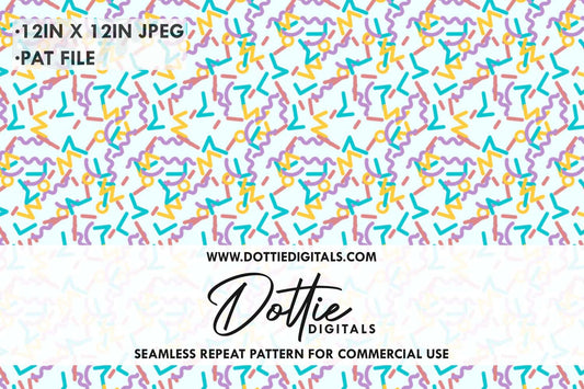 Abstract Shapes Repeat Seamless Pattern