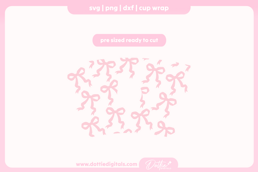 Pretty Bows 24oz Starbucks Cold Cup SVG PNG