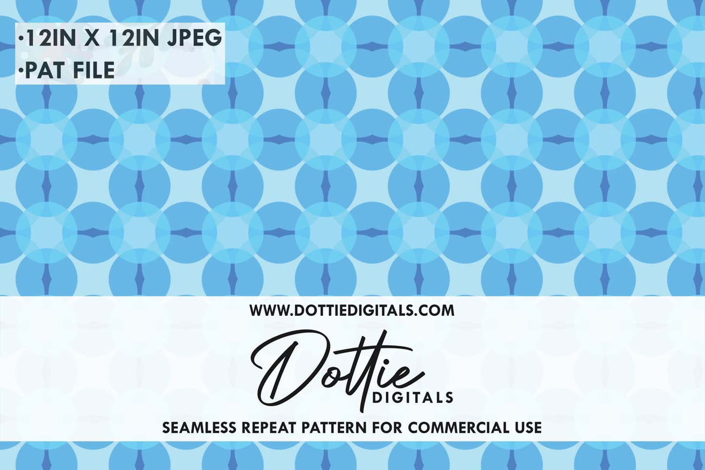 Geometric Flowers Repeat Seamless Pattern