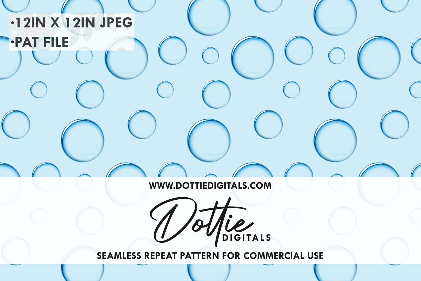 Bubbles Repeat Seamless Pattern