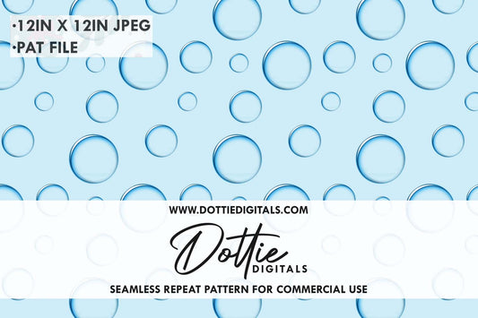 Bubbles Repeat Seamless Pattern