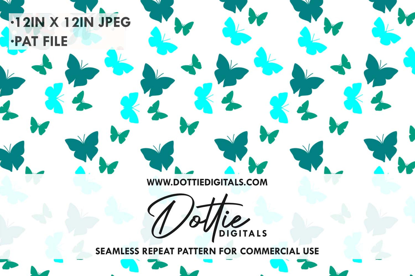 Butterfly Repeat Seamless Pattern