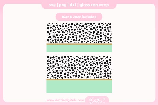 Cute Spots 16oz & 20oz Libbey Glass Can Bundle SVG PNG