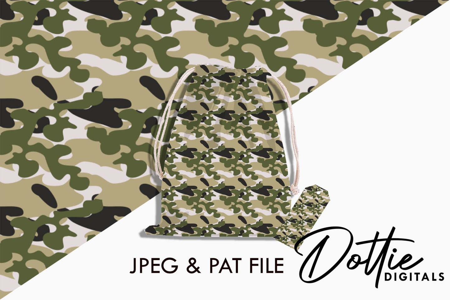 Camo Repeat Seamless Pattern