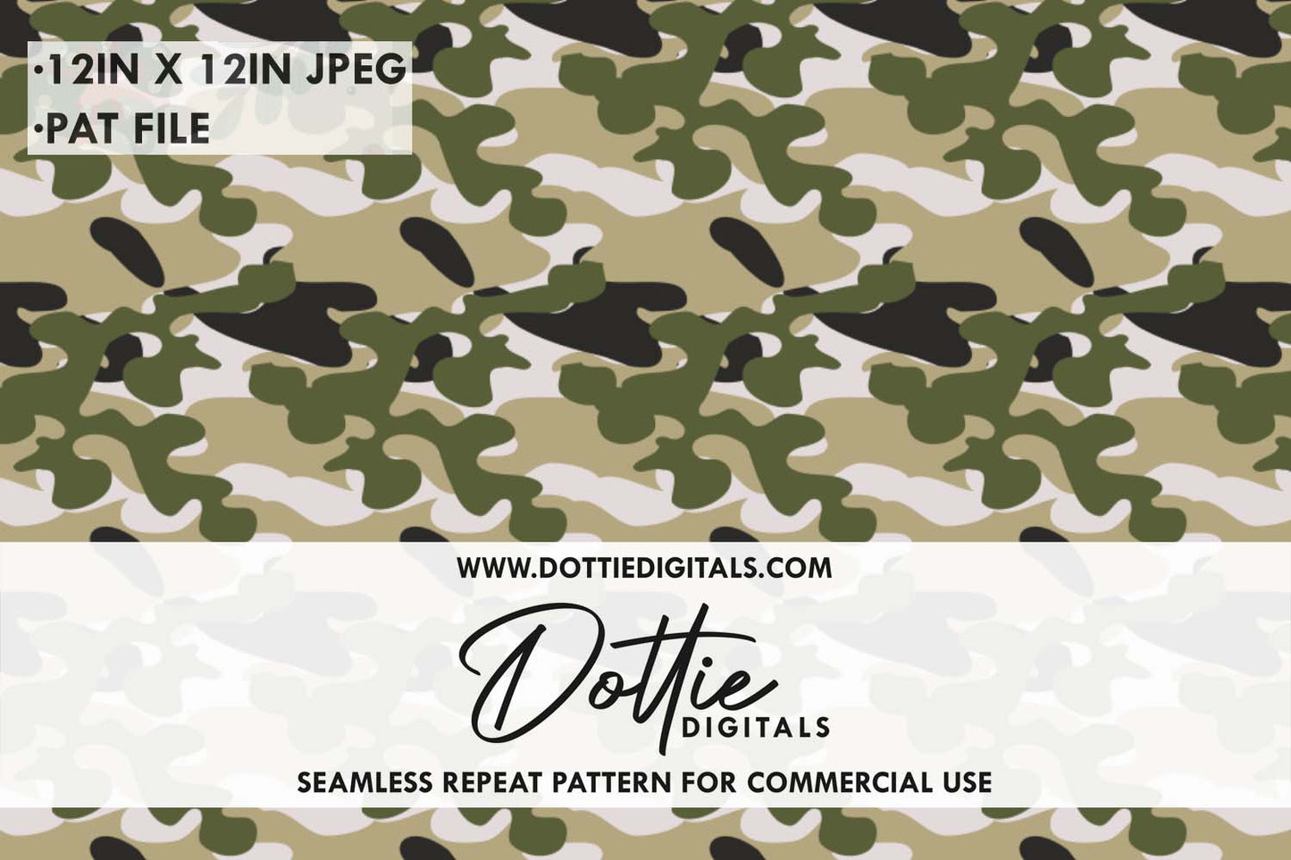 Camo Repeat Seamless Pattern