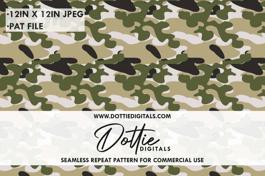Camo Repeat Seamless Pattern