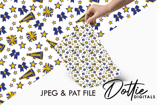 Cheer Leaders Repeat Seamless Pattern