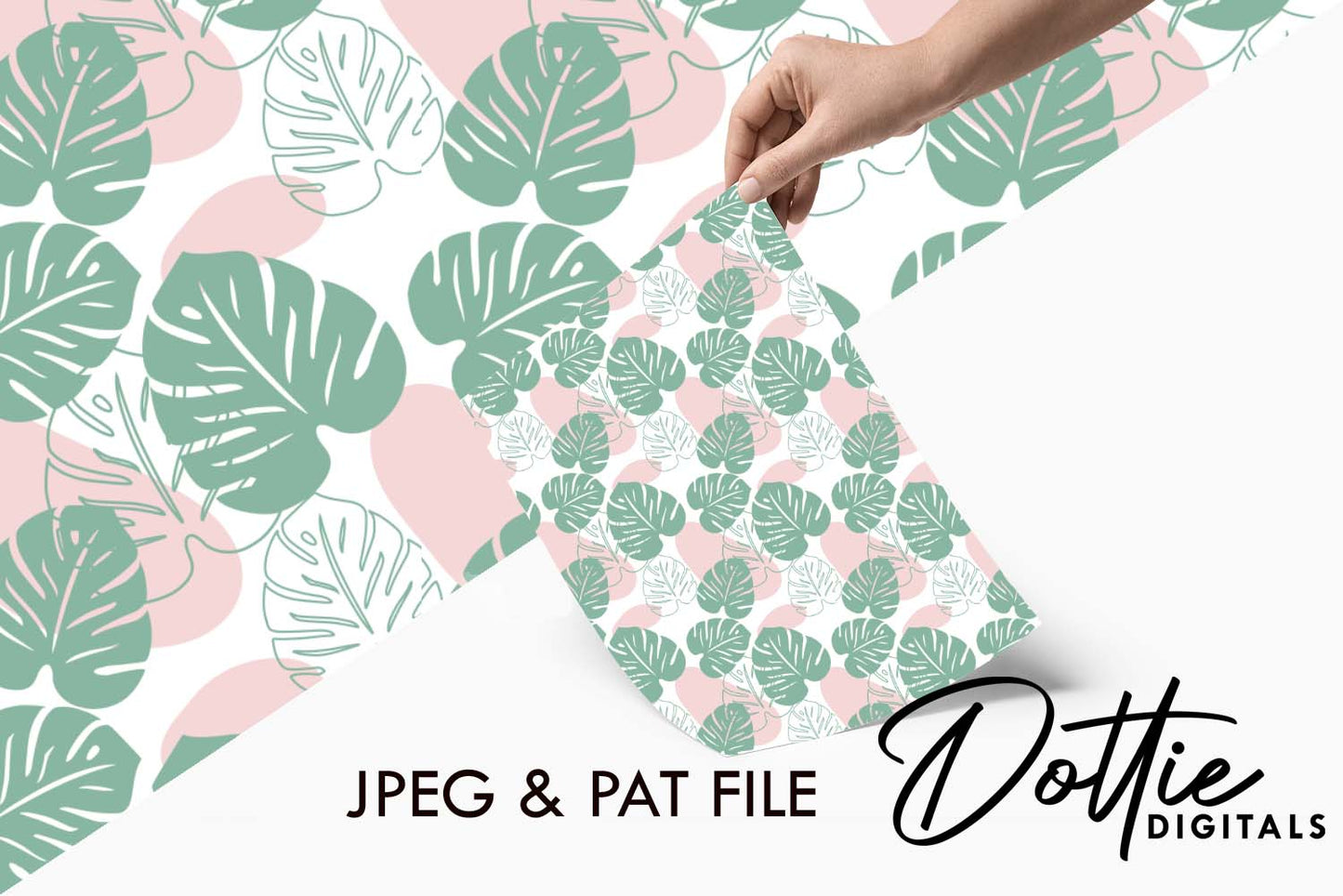 Cheese Plant Repeat Seamless Pattern