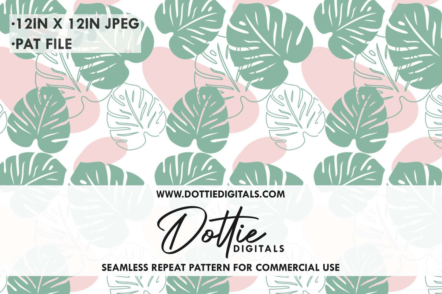 Cheese Plant Repeat Seamless Pattern