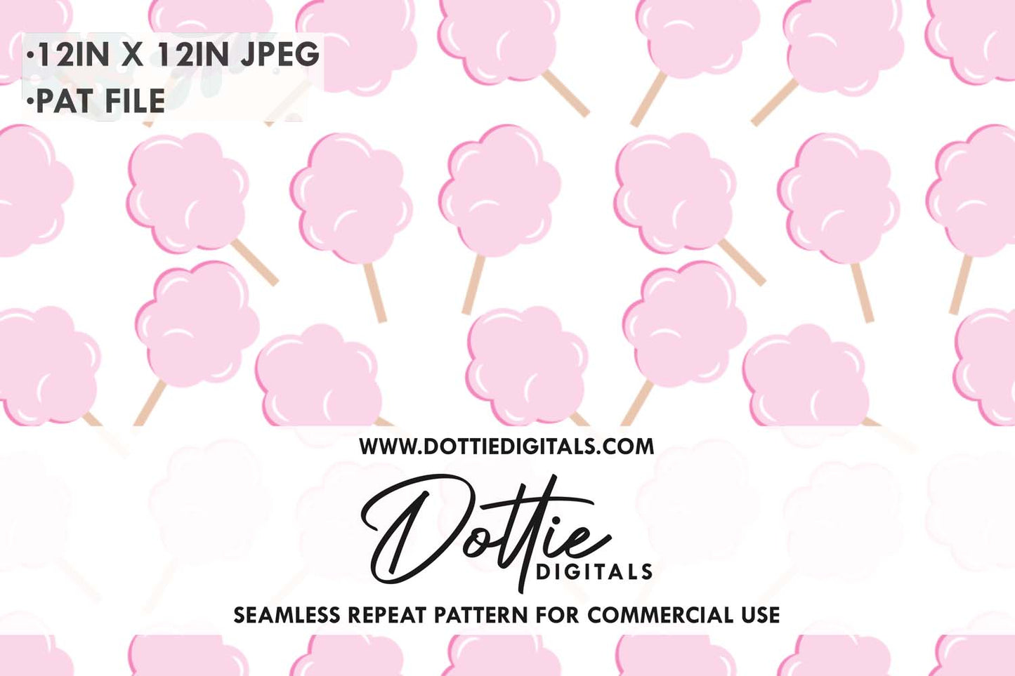 Cotton Candy Repeat Seamless Pattern