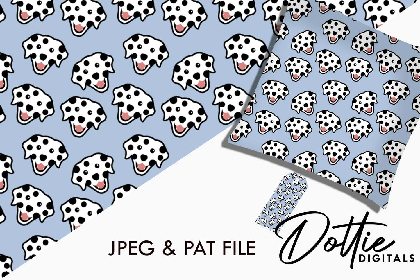 Dalmatian Dogs Repeat Seamless Pattern