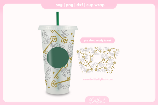 Keys With Wings 24oz Starbucks Cold Cup SVG PNG