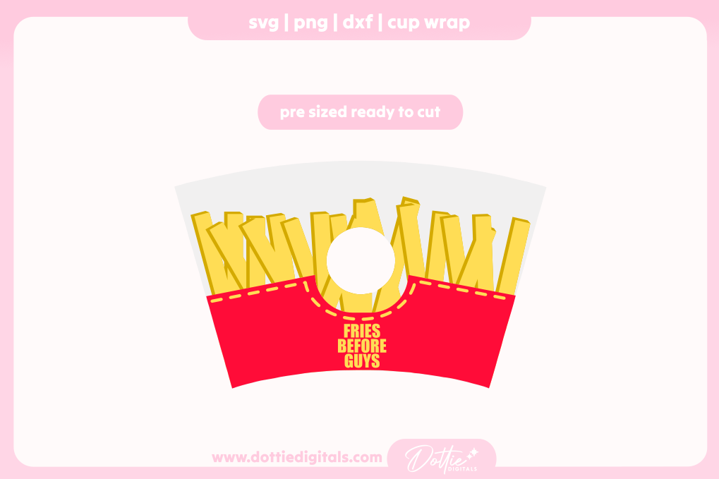 French Fries Fries Before Guys Chips Crisps 24oz Starbucks Cold Cup SVG PNG