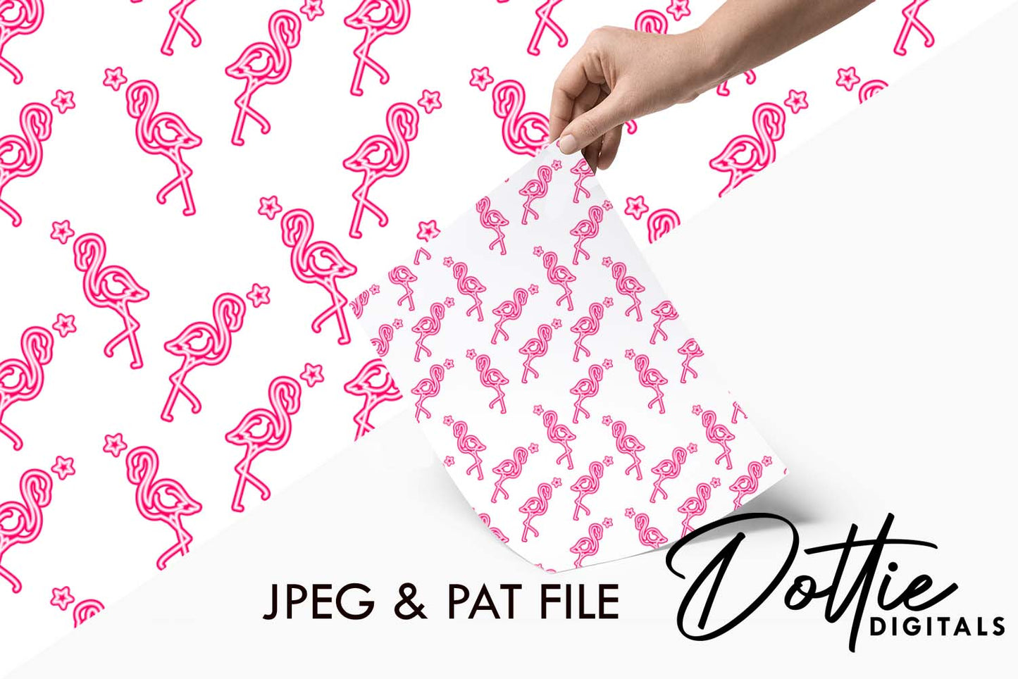 Flamingo Repeat Seamless Pattern