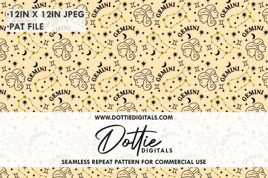 Gemini Repeat Seamless Pattern