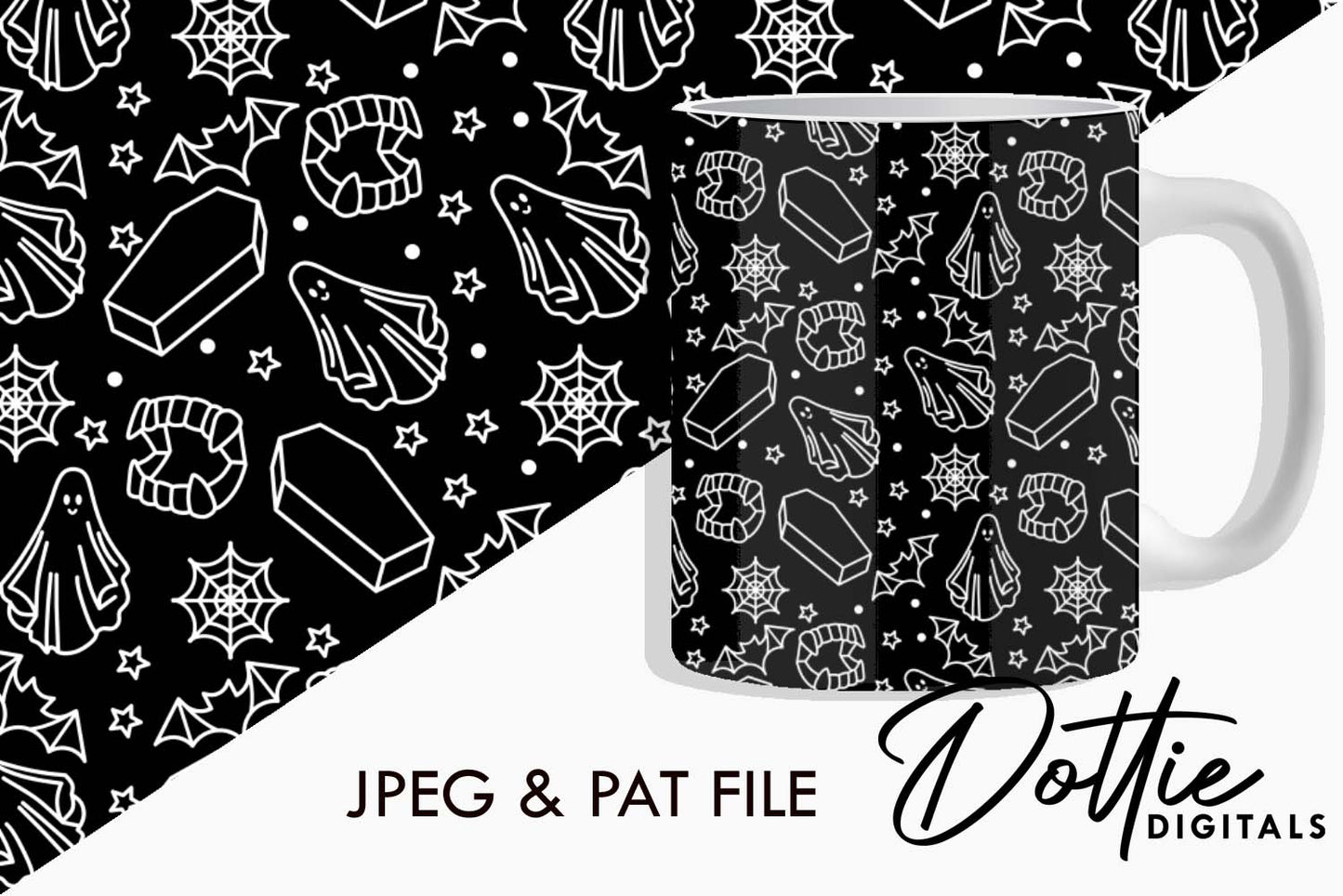Halloween Repeat Seamless Pattern