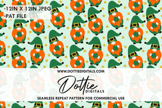 Irish Gonks Repeat Seamless Pattern