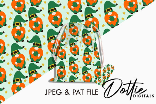 Irish Gonks Repeat Seamless Pattern