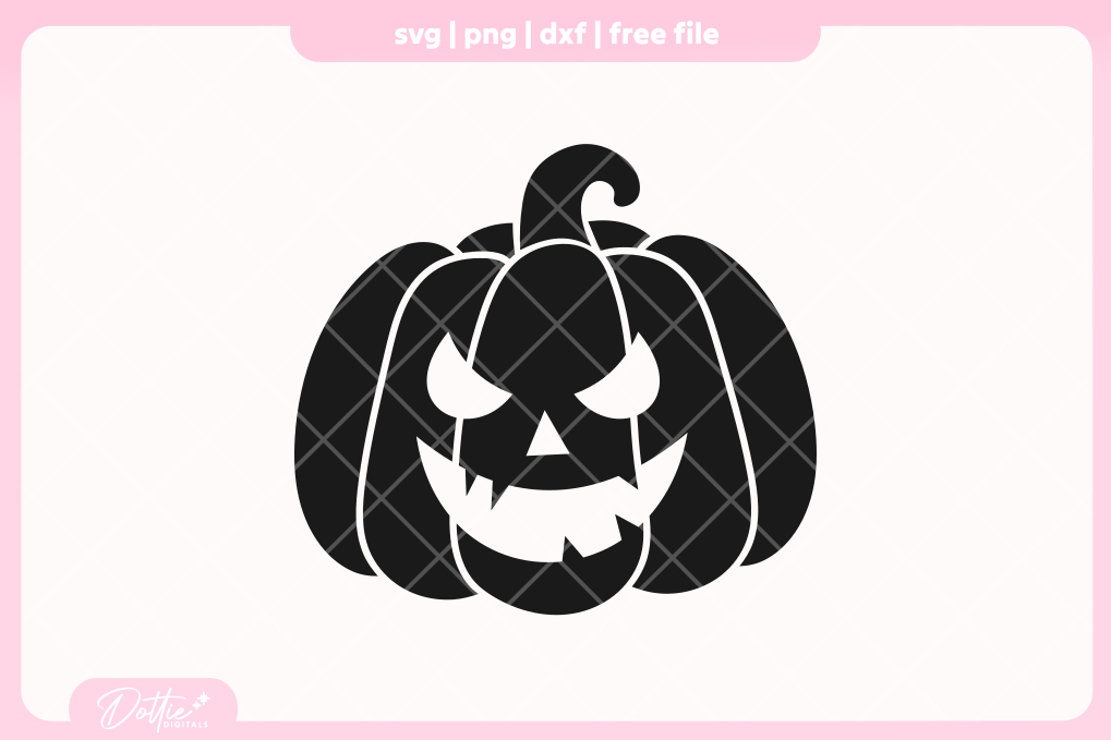 Jack O Lantern FREE SVG PNG Craft File