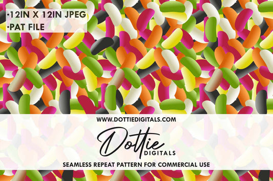 Jelly Beans Repeat Seamless Pattern