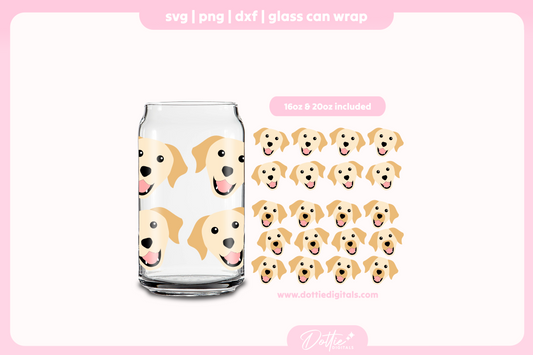 Labrador 16oz & 20oz Libbey Glass Can Bundle SVG PNG