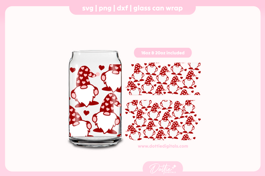 Love Gonks 16oz & 20oz Libbey Glass Can Bundle SVG PNG