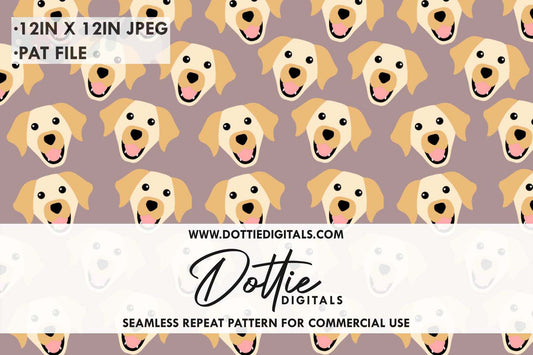 Labrador Dogs Repeat Seamless Pattern
