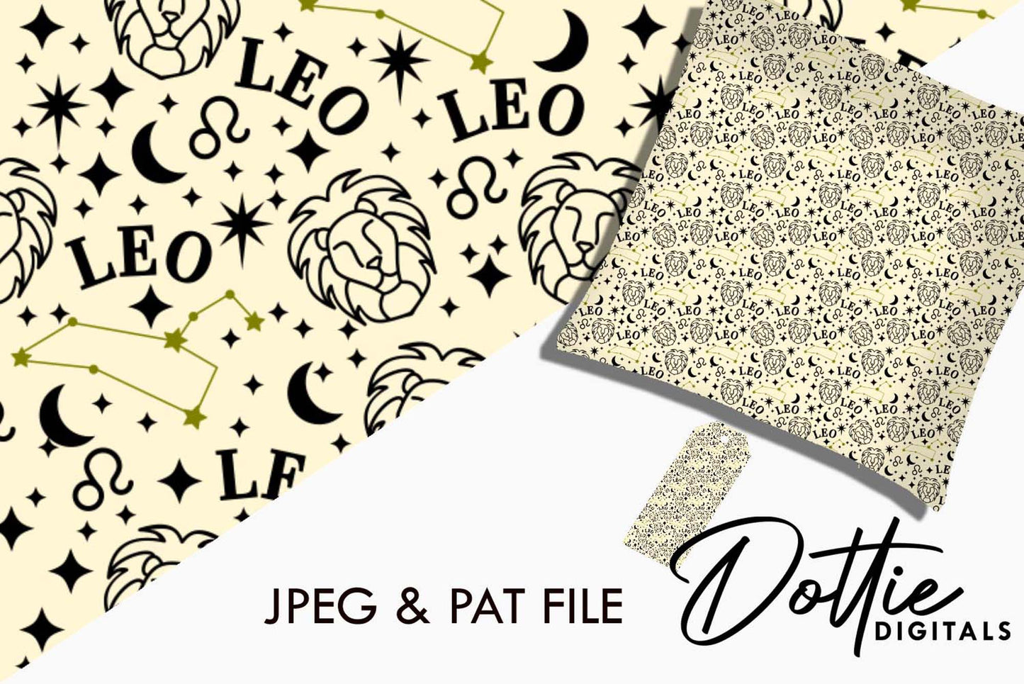 Leo Repeat Seamless Pattern